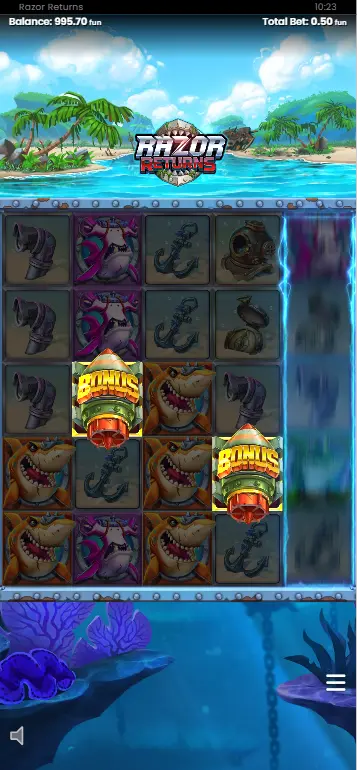 Razor Reveal Feature aktiv mit Collector-Symbol